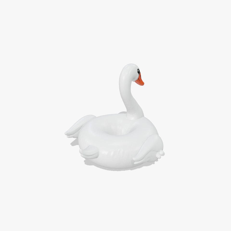 Swan Inflatable Pool Float D Model Pack